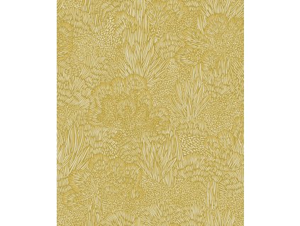 Zlato-žlutá vliesová tapeta na zeď, krajina, stromy, BA26061,  Brazil,  Decoprint, velikost 10,05 x 0,53 m