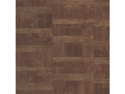 Luxusní geometrická tapeta na zeď hnědá 64610, Materea, Limonta, velikost 10 x 0,53 m
