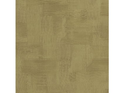 Luxusní geometrická tapeta na zeď zlatozelená 64514, Materea, Limonta, velikost 10 x 0,53 m