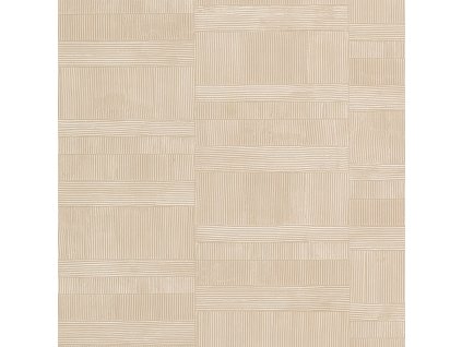 Luxusní geometrická tapeta na zeď béžová 64604, Materea, Limonta, velikost 10 x 0,53 m