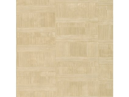 Luxusní geometrická tapeta na zeď béžová 64603, Materea, Limonta, velikost 10 x 0,53 m