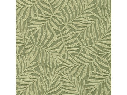 Zelená vliesová tapeta na zeď s vinylovým povrchem, Listy 31810, Textilia, Limonta, velikost 10 x 0,53 m