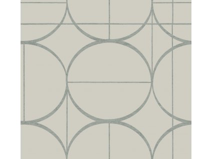 Šedo-stříbrná geometrická vliesová tapeta na zeď, MD7201, Modern Metals, York, velikost 0,68 x 8,2 m