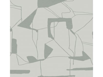 Šedo-stříbrná geometrická vliesová tapeta na zeď, MD7111, Modern Metals, York, velikost 0,68 x 8,2 m