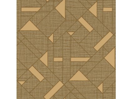 Luxusní zlatá geometrická vliesová tapeta na zeď, Z18941, Trussardi 7, Zambaiti Parati, velikost 0,7 x 10,05 m