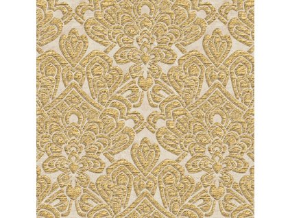 Luxusní zlato-béžová zámecká vliesová tapeta na zeď,  Z18931, Trussardi 7, Zambaiti Parati, velikost 0,7 x 10,05 m