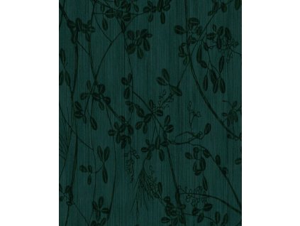 Zelená vliesová tapeta s větvičkami a listy, 333405, Emerald, Eijffinger, velikost 0,7 x 10 m