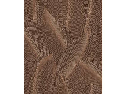 Hnědá vliesová tapeta s listy,  AL26222, Allure, Decoprint, velikost 10,05 x 0,53 m