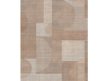 Šedo-hnědá geometrická vliesová tapeta na zeď, AL26282, Allure, Decoprint, velikost 10,05 x 0,53 m