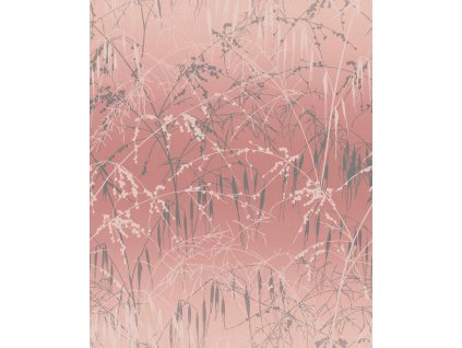 Růžová vliesová tapeta na zeď, luční trávy, 120370, Wiltshire Meadow, Clarissa Hulse, velikost 10 x 0,52 m