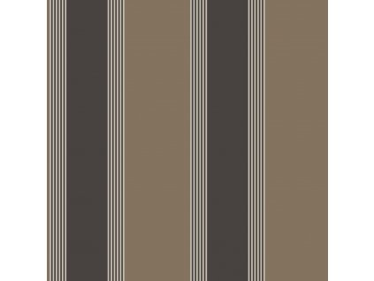 Hnědá vliesová tapeta s  pruhy, 28877, Thema, Cristiana Masi by Parato, velikost 10,05 x 0,53 m