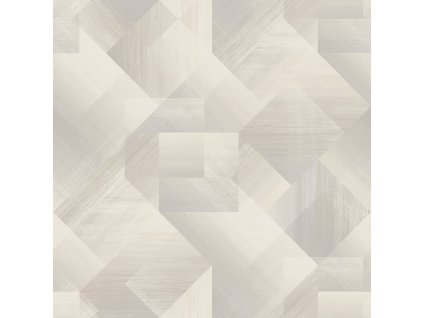 Béžová vliesová geometrická tapeta na zeď, UR3207, Universe 4, Grandeco, velikost 10,05 x 1,06 m