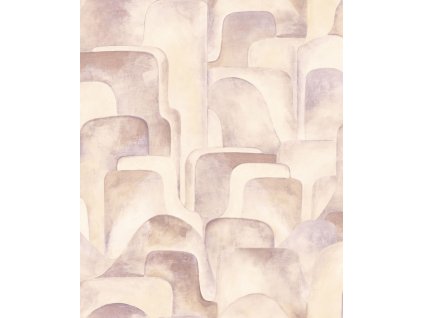Béžová geometrická vliesová tapeta na zeď, Z77540, Savana, Zambaiti Parati, velikost 10,05 x 0,53 m