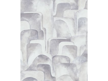 Šedo-béžová geometrická vliesová tapeta na zeď, Z77530, Savana, Zambaiti Parati, velikost 10,05 x 0,53 m
