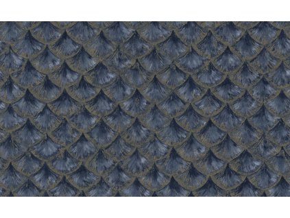 Luxusní modro-zlatá vliesová tapeta s geometrickým vzorem, 86096, Valentin Yudashkin 5, Emiliana Parati, velikost 10,05 x 1,06 m