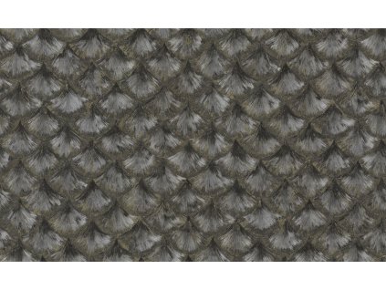 Luxusní stříbrno-černá vliesová tapeta s geometrickým vzorem, 86092, Valentin Yudashkin 5, Emiliana Parati, velikost 10,05 x 1,06 m