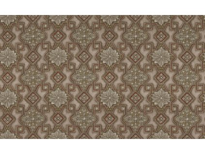 Luxusní stříbrno-vínová vliesová tapeta s ornamenty, 86008, Valentin Yudashkin 5, Emiliana Parati, velikost 10,05 x 1,06 m