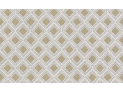 Luxusní zlato-krémová geometrická vliesová tapeta na zeď, GF62068, Gianfranco Ferre´Home N.3, Emiliana Parati, velikost 10,05 x 1,06 m