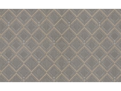 Luxusní stříbrno-bronzová gemetrická vliesová tapeta na zeď, GF62066, Gianfranco Ferre´Home N.3, Emiliana Parati, velikost 10,05 x 1,06 m