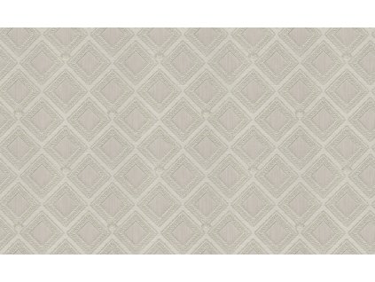 Luxusní stříbrno-krémová geometrická vliesová tapeta na zeď, GF62065, Gianfranco Ferre´Home N.3, Emiliana Parati, velikost 10,05 x 1,06 m