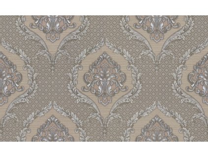 Luxusní stříbrno-bronzová zámecká vliesová tapeta na zeď, GF62045, Gianfranco Ferre´Home N.3, Emiliana Parati, velikost 10,05 x 1,06 m