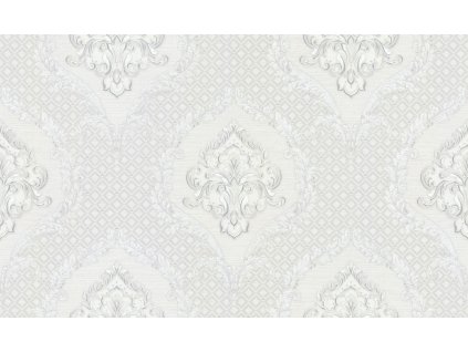 Luxusní bílo-stříbrná zámecká vliesová tapeta na zeď, GF62042, Gianfranco Ferre´Home N.3, Emiliana Parati, velikost 10,05 x 1,06 m