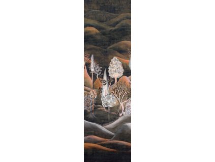 Vliesová obrazová tapeta s krajinou a stromy, DGSUM2032, Summer, Khroma by Masureel, velikost 0,87 x 3 m