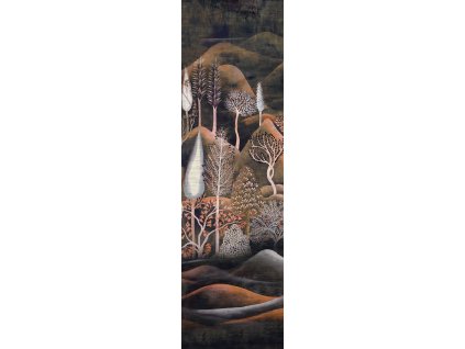 Vliesová obrazová tapeta s krajinou a stromy, DGSUM2031, Summer, Khroma by Masureel, velikost 0,87 x 3 m