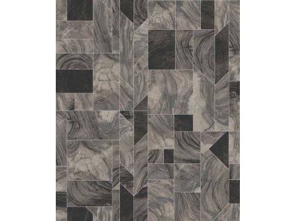 Mramorovaná geometrická vliesová tapeta na zeď, SPI703, Spirit of Nature, Khroma by Masureel, velikost 10,05 x 0,53 m