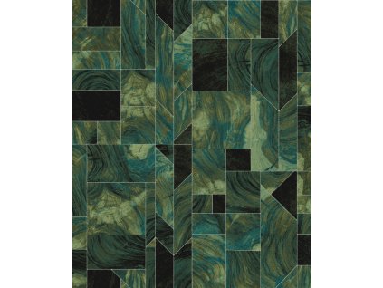 Mramorovaná geometrická vliesová tapeta na zeď, SPI702, Spirit of Nature, Khroma by Masureel, velikost 10,05 x 0,53 m