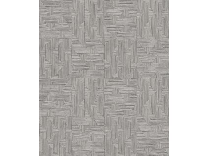 Hnědo-šedá geometrická vliesová tapeta na zeď, SPI403, Spirit of Nature, Khroma by Masureel, velikost 10,05 x 0,53 m