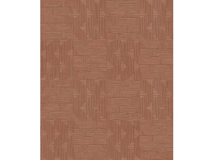 Vínová geometrická vliesová tapeta na zeď, SPI402, Spirit of Nature, Khroma by Masureel, velikost 10,05 x 0,53 m