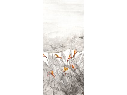 Vliesová fototapeta na zeď, Tropický les, palmy, DG3RAI1012, Wall Designs III, Khroma by Masureel, velikost 1,27 x 3 m