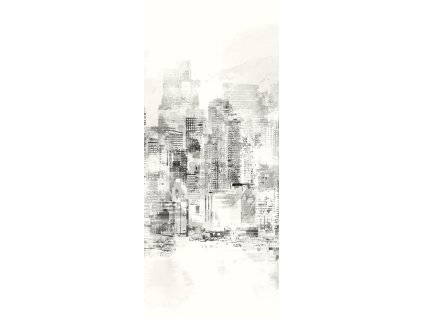 Šedá vliesová fototapeta na zeď, Město, DG3CIT1012, Wall Designs III, Khroma by Masureel, velikost 1,27 x 3 m