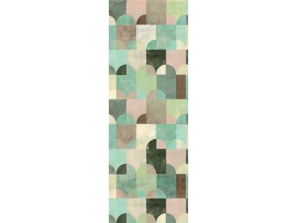 Vliesová geometrická fototapeta na zeď, DGILA2051, Aquila, Khroma by Masureel, velikost 1,06 x 3 m