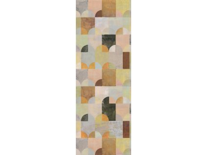 Vliesová geometrická fototapeta na zeď, DGILA2041, Aquila, Khroma by Masureel, velikost 1,06 x 3 m