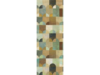 Vliesová geometrická fototapeta na zeď, DGILA2022, Aquila, Khroma by Masureel, velikost 1,06 x 3 m
