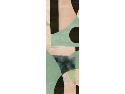 Vliesová geometrická fototapeta na zeď, DGILA1053, Aquila, Khroma by Masureel, velikost 1,06 x 3 m