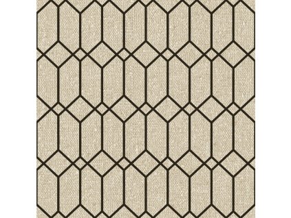 Béžová geometrická vliesová tapeta na zeď, 21123, Cvlto, Cristiana Masi by Parato, velikost 10,05 x 0,53 m