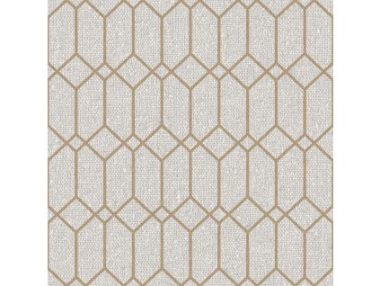 Šedo-béžová geometrická vliesová tapeta na zeď, 21121, Cvlto, Cristiana Masi by Parato, velikost 10,05 x 0,53 m