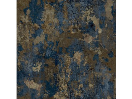 Modro-zlatá vliesová tapeta na zeď, štuk, 21176, Cvlto, Cristiana Masi by Parato, velikost 10,05 x 0,53 m
