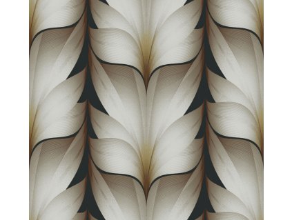 Hnědo-černá geometrická vliesová tapeta na zeď, EV3954, Candice Olson Casual Elegance, York, velikost 0,685 x 8,2 m