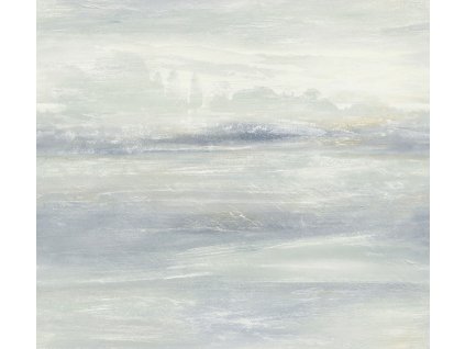 Šedo-modrá vliesová tapeta na zeď, krajina v mlze, EV3988, Candice Olson Casual Elegance, York, velikost 0,685 x 8,2 m