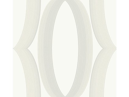 Bílá vliesová tapeta na zeď, geometrický vzor, EV3981, Candice Olson Casual Elegance, York, velikost 0,685 x 8,2 m