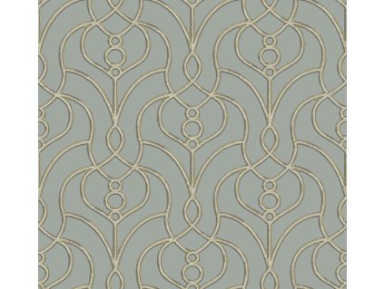 Šedo-modrá zámecká vliesová tapeta na zeď, EV3948, Candice Olson Casual Elegance, York, velikost 0,685 x 8,2 m