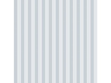 Modrá vliesová tapeta na zeď s bílými pruhy, 12386, Fiori Country, Parato, velikost 10,05 x 0,53 m