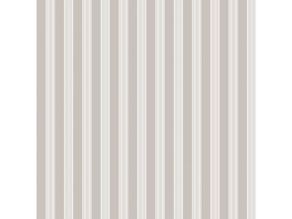 Šedá vliesová tapeta na zeď s bílými pruhy, 12383, Fiori Country, Parato, velikost 10,05 x 0,53 m