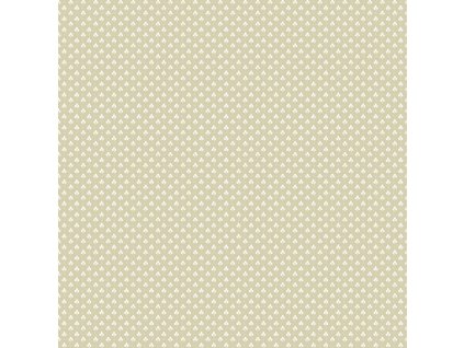 Okrová vliesová tapeta na zeď s bílými lístky, 12362, Fiori Country, Parato, velikost 10,05 x 0,53 m