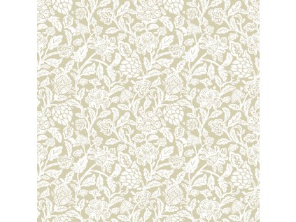 Okrová vliesová květinová tapeta na zeď, 12347, Fiori Country, Parato, velikost 10,05 x 0,53 m