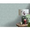 Vliesová tapeta na zeď, tyrkysová, imitace látky, NHW1004, Perla, Decoprint, velikost 10,05 x 0,53 m